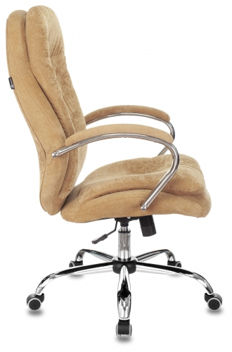 Купить  кресло бюрократ t-9950 sl fabric горчичный velvet 73 крестовина металл хром (t-9950sl/velv73) в интернет-магазине Айсберг! фото 3
